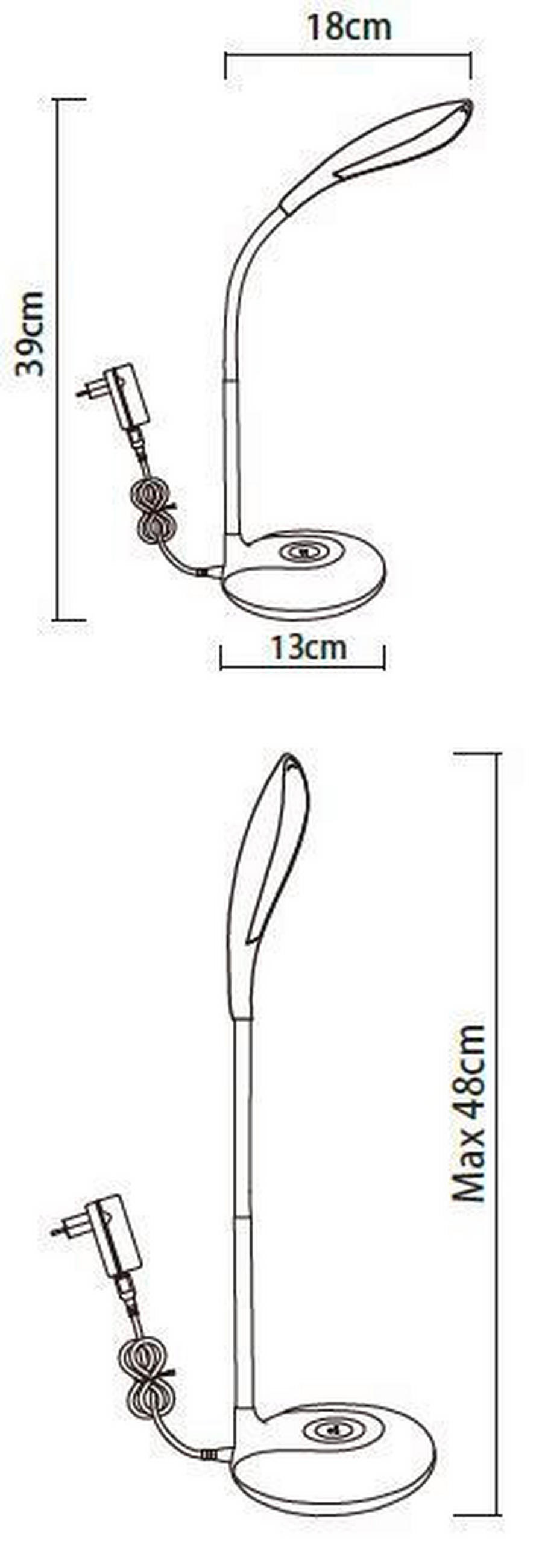 LED SVJETILJKA STOLNA COLORI  - bijela, Basics, plastika (13/38cm)
