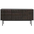 SIDEBOARD LATINA SIDEBOARD 3 SECTION LATINA SIDEBOARD 3 SECTION Dunkelbraun  160/79/45 cm  - Dunkelbraun/Schwarz, MODERN, Holzwerkstoff/Metall (160/79/45cm) - Novel