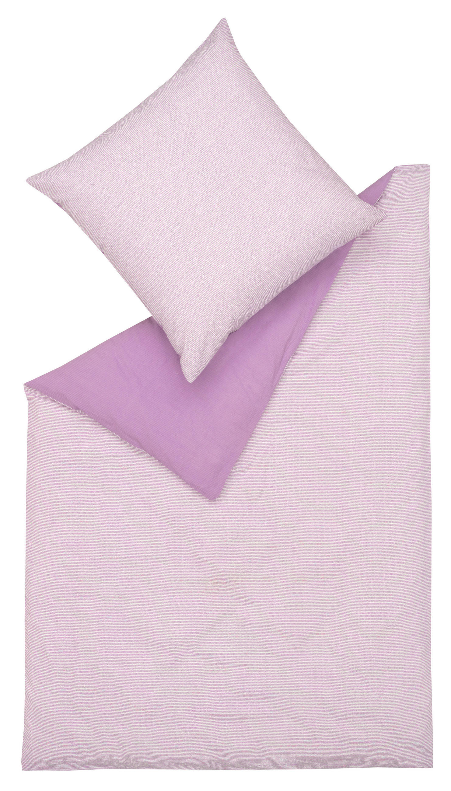WENDEBETTWÄSCHE 135/200 cm E-Caja Seersucker  - Lila/Flieder, Basics, Textil (135/200cm) - Esprit
