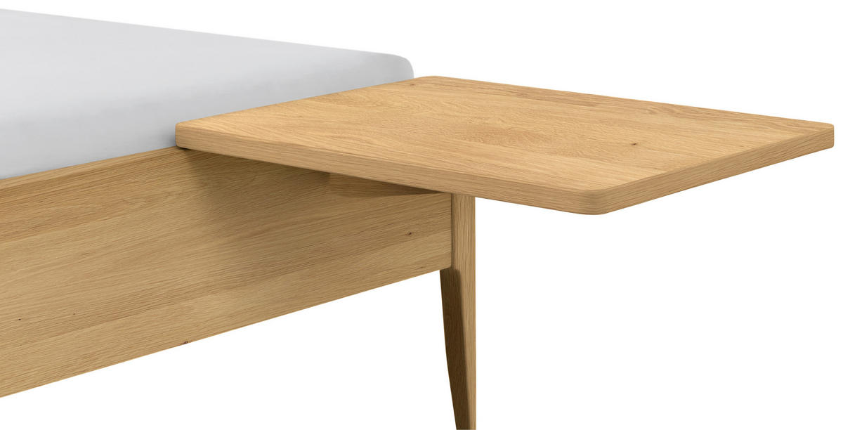 NACHTTISCH 48/38/9 cm Eiche massiv  - Eichefarben, Design, Holz (48/38/9cm) - Hasena