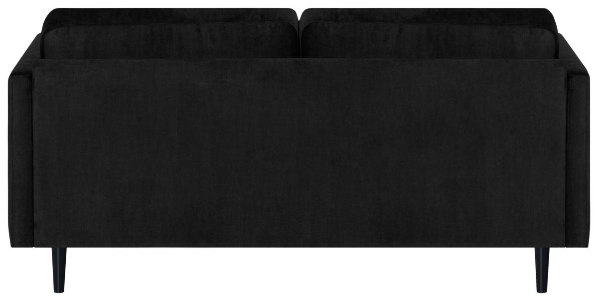 2-SITS SOFFA i textil svart  - svart, Klassisk, trä/textil (156/77/89cm) - Hom`in