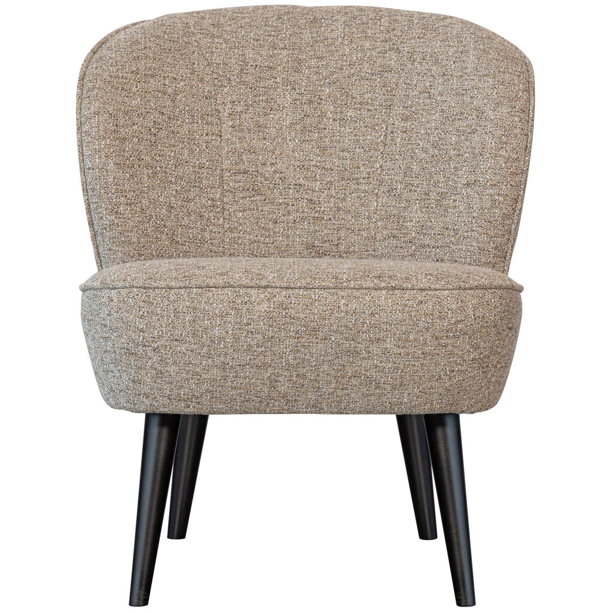 SESSEL in Webstoff Naturfarben  - Schwarz/Naturfarben, Design, Holz/Textil (59/71/70cm) - Livetastic