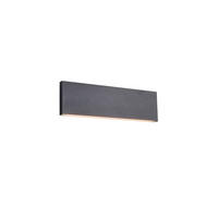 LED-WANDLEUCHTE 28/4,5/8 cm  - Schwarz, Design, Kunststoff/Metall (28/4,5/8cm) - Novel