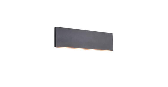 LED-WANDLEUCHTE 28/4,5/8 cm  - Schwarz, Design, Kunststoff/Metall (28/4,5/8cm) - Novel