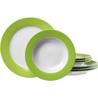 TAFELSERVICE 8-teilig  - Grün, Basics, Keramik (34/34/20cm) - Ritzenhoff Breker
