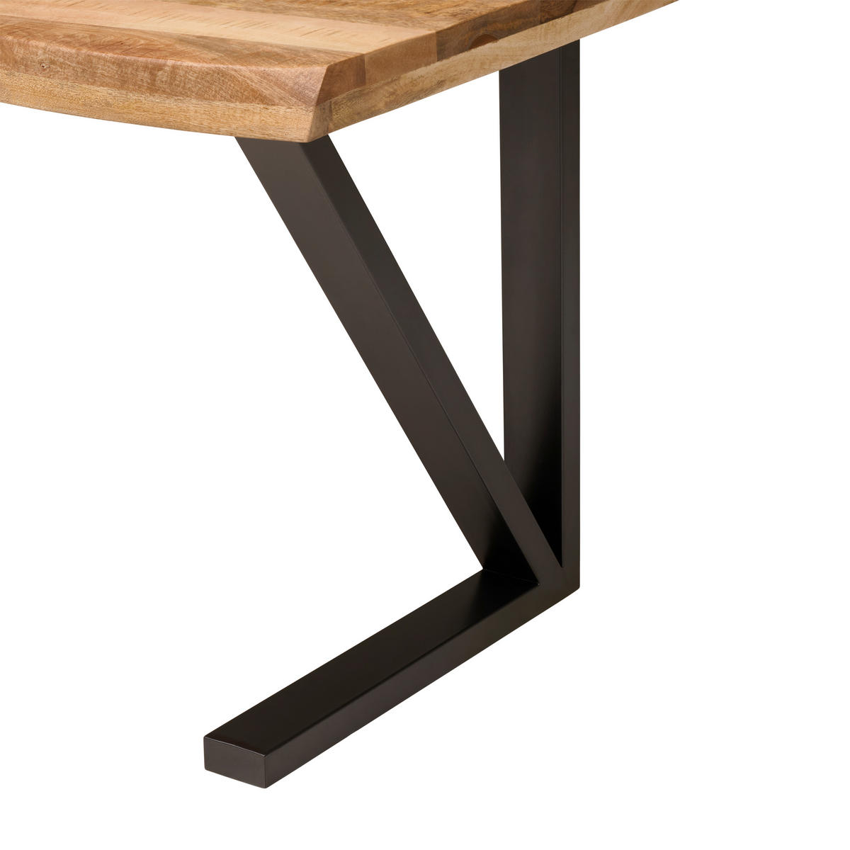 PSACÍ STŮL, přírodní barvy, černá, 160/76/80 cm - černá/přírodní barvy, Moderní, kov/dřevo (160/76/80cm) - Livetastic