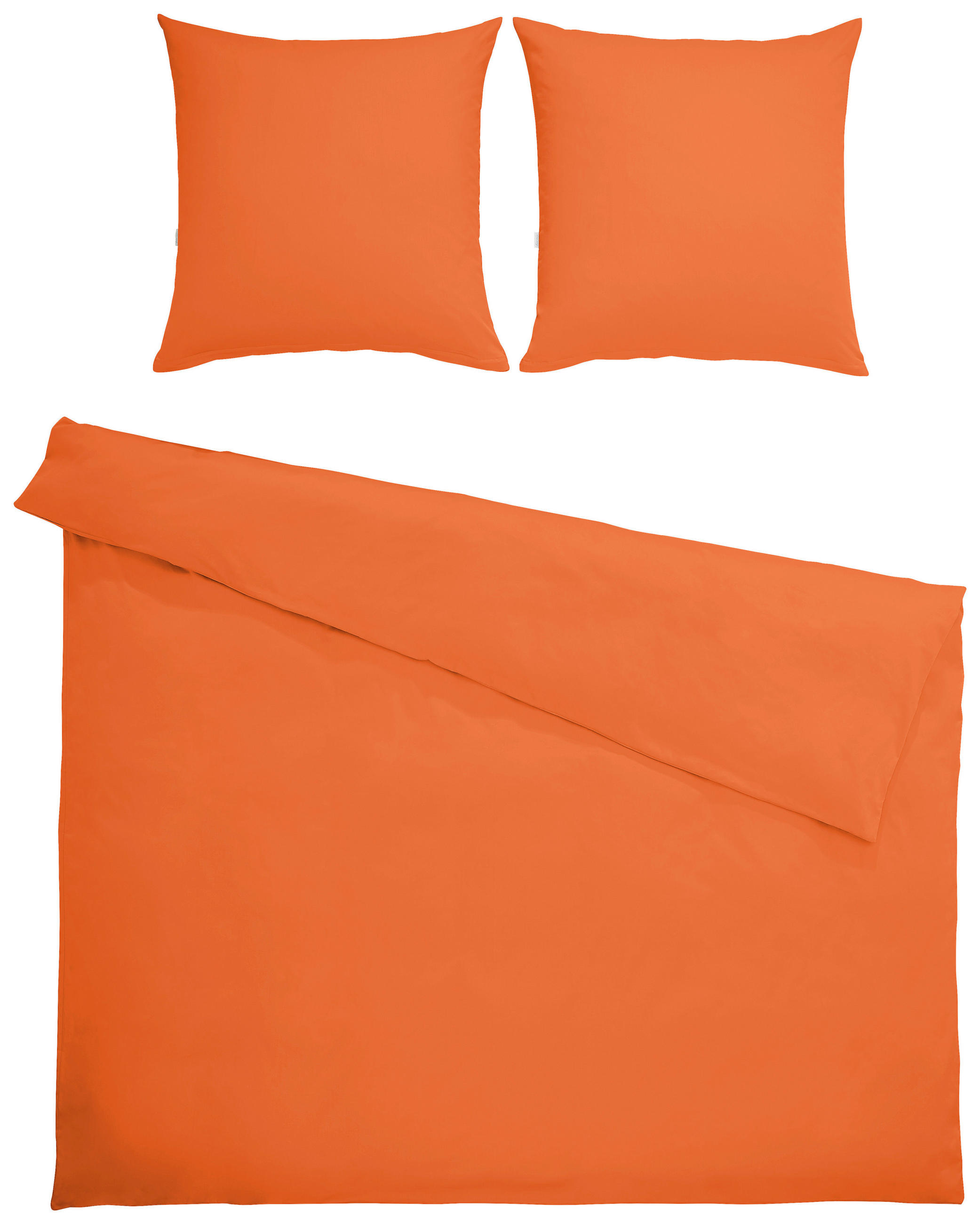 BETTWÄSCHE 200/200 cm Satin  - Terracotta, KONVENTIONELL, Textil (200/200cm) - Bio:Vio