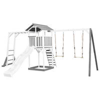 SPIELTURM 29,5/9,5/218 cm  - Weiss/Grau, Konventionell, Holz (29,5/9,5/218cm)