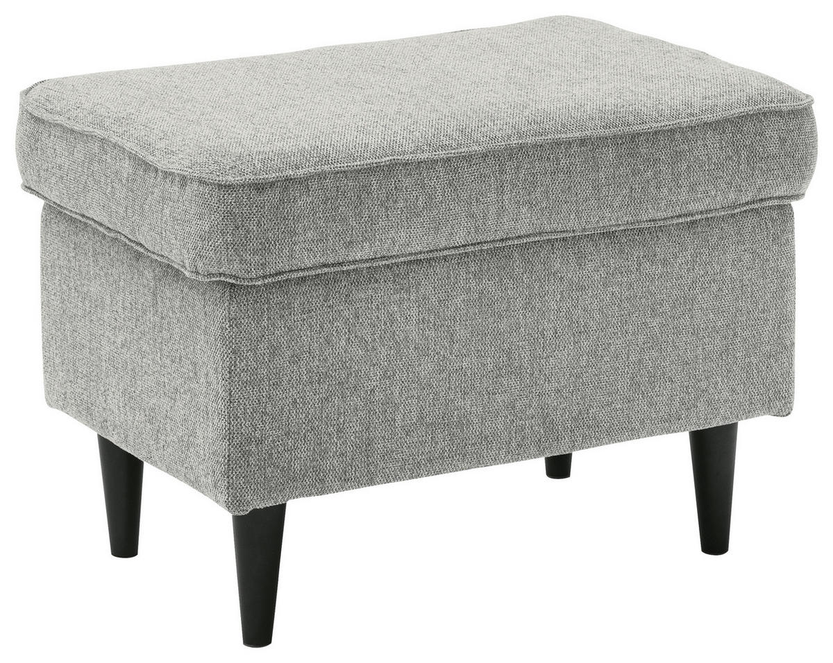 TABURET, textil, kompozitní dřevo, 63/43/42 cm - černá/barvy stříbra, Basics, kompozitní dřevo/textil (63/43/42cm) - MID.YOU