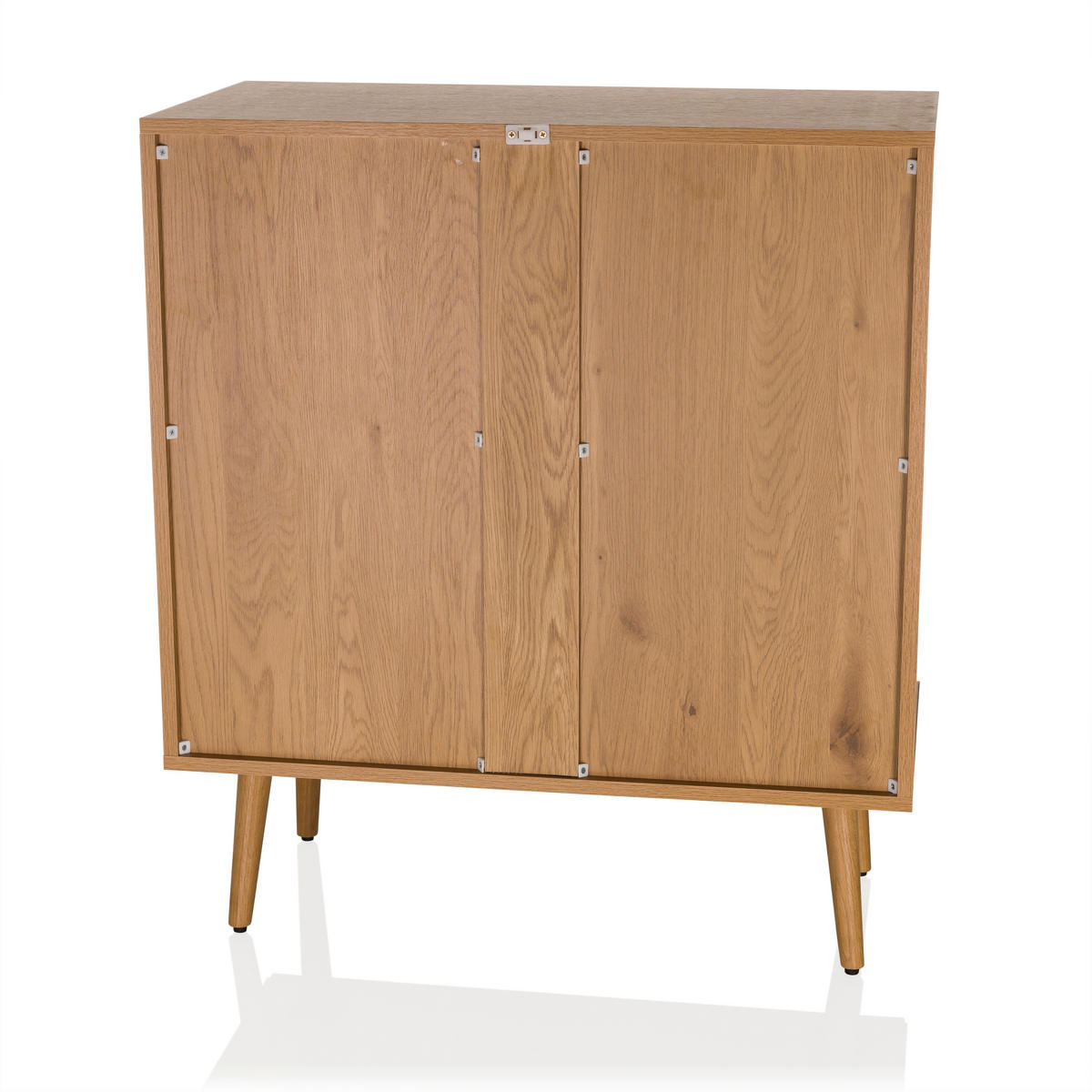 BYRÅ 80/90/40 cm  - svart/ekfärgad, Modern, trämaterial (80/90/40cm) - MID.YOU