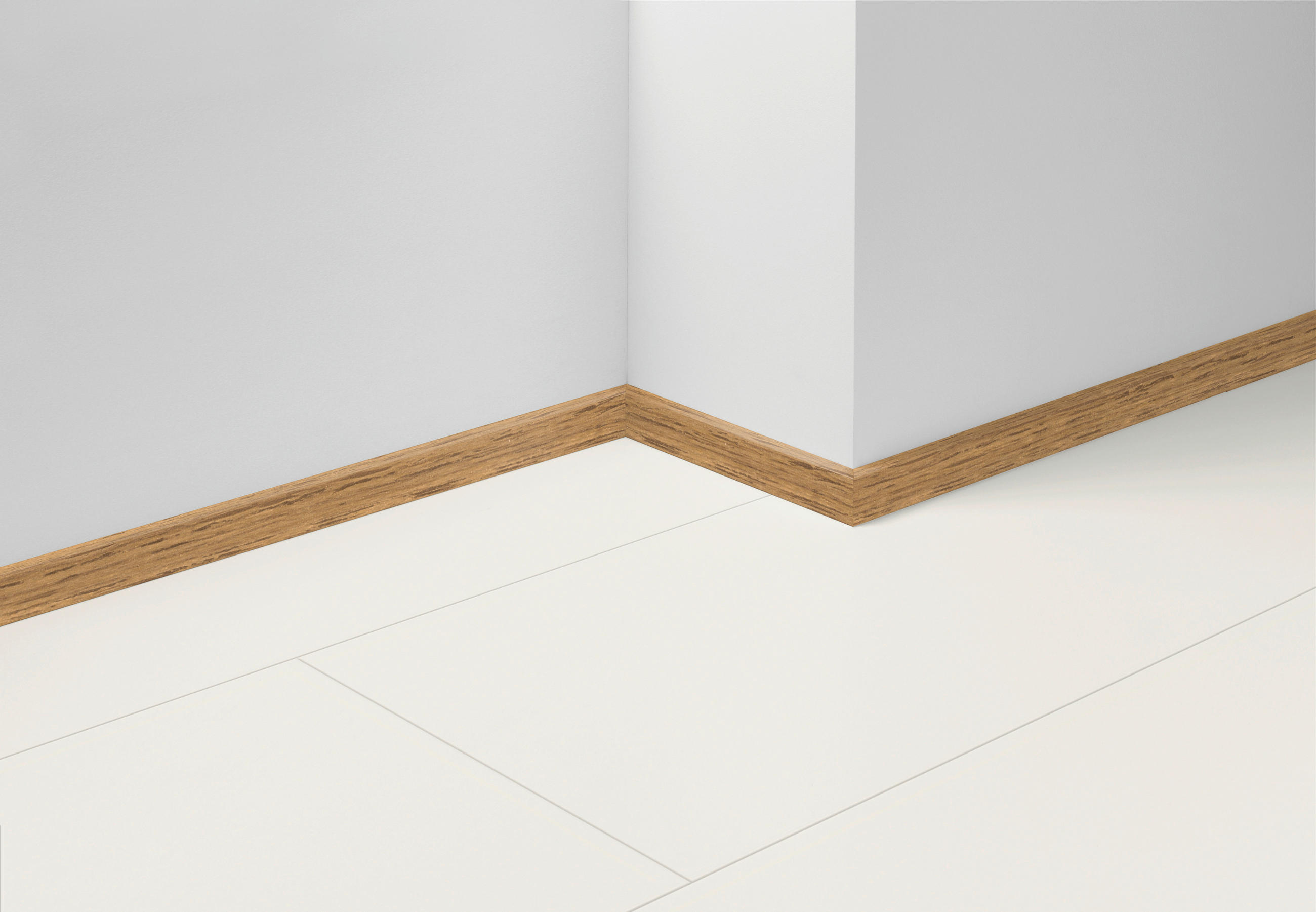 SOCKELLEISTE - Eichefarben/Dunkelbraun, Basics, Holzwerkstoff (220/1,6/4cm) - Parador