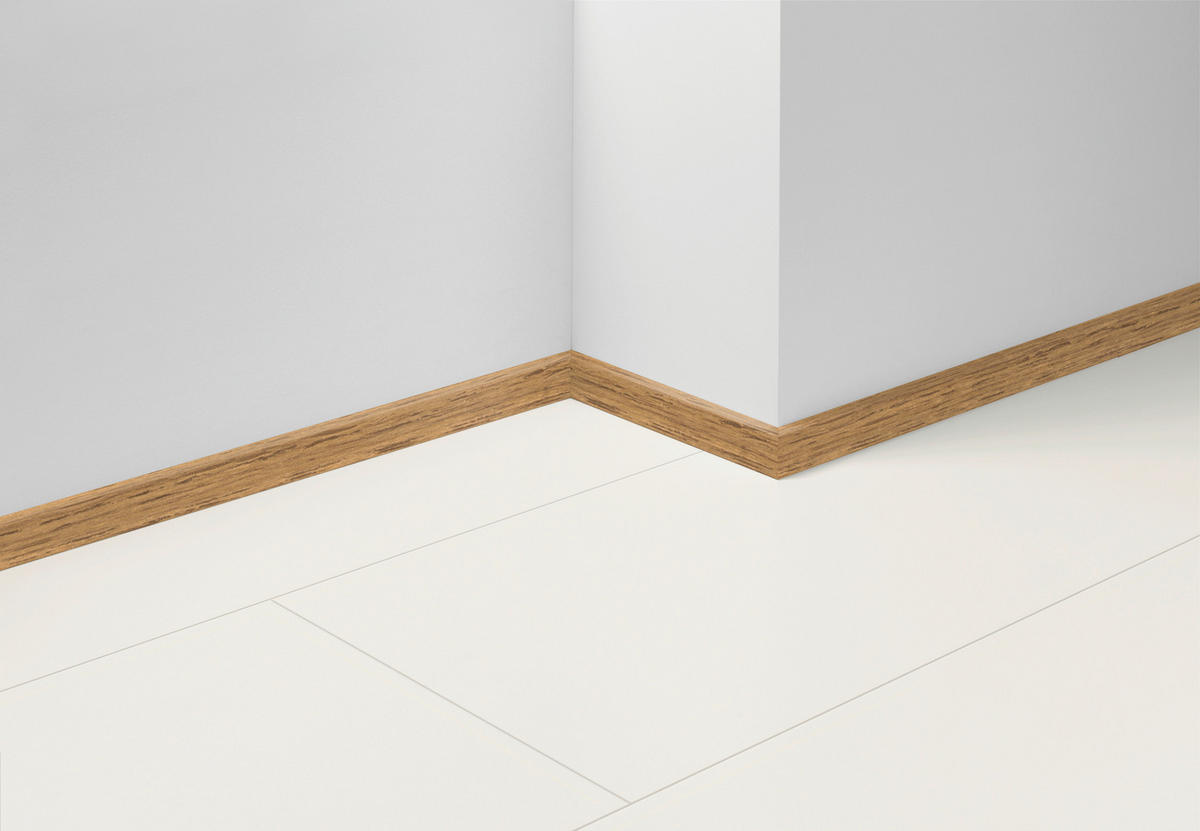 SOCKELLEISTE - Eichefarben/Dunkelbraun, Basics, Holzwerkstoff (220/1,6/4cm) - Parador