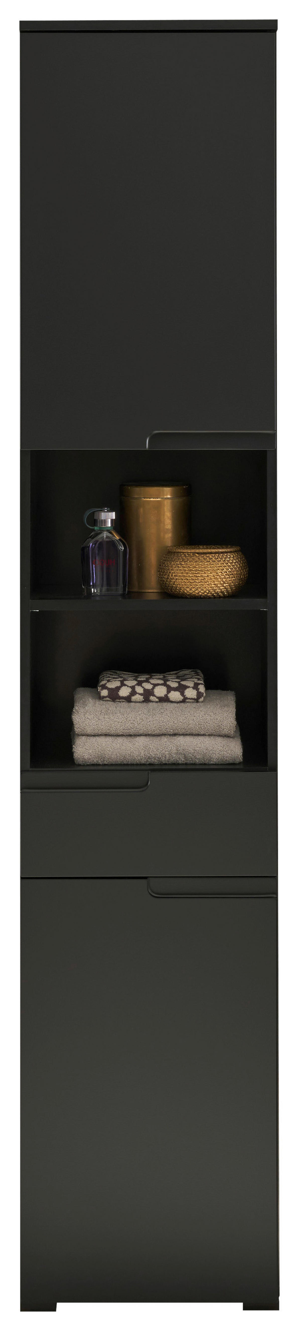 HOCHSCHRANK 40/191/32 cm  - Schwarz, Modern, Holzwerkstoff/Kunststoff (40/191/32cm) - MID.YOU