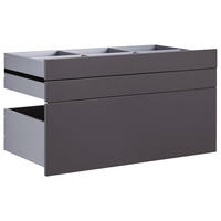 SADA ZÁSUVEK, antracitová, 90,9/50,3/46,8 cm - antracitová, Konvenční, kompozitní dřevo (90,9/50,3/46,8cm) - Hom`in