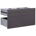 SCHUBLADENSET 90,9/50,3/46,8 cm   - Anthrazit, KONVENTIONELL, Holzwerkstoff (90,9/50,3/46,8cm) - Hom`in