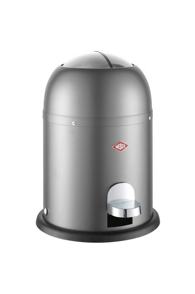 ABFALLSAMMLER MINI MASTER 6 L  - Graphitfarben/Schwarz, KONVENTIONELL, Kunststoff/Metall (26,4/36cm) - Wesco