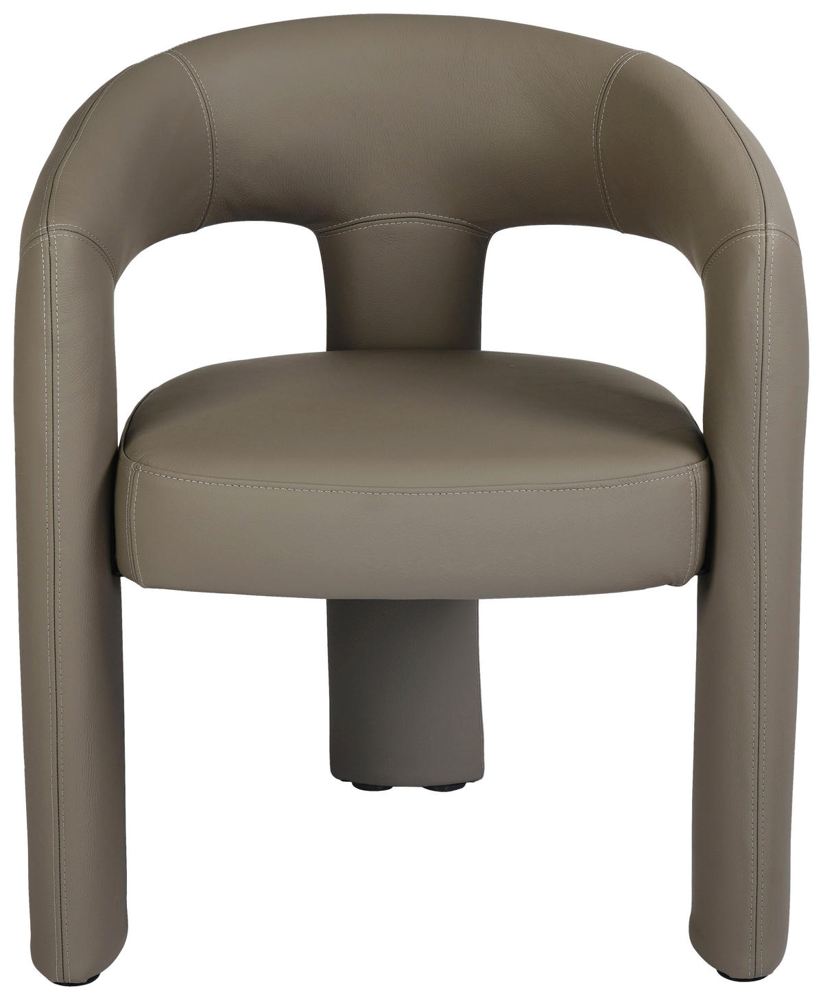 ARMLEHNSTUHL    Echtleder  Braun  - Braun, Design, Leder/Metall (61/81/67cm) - Belluti