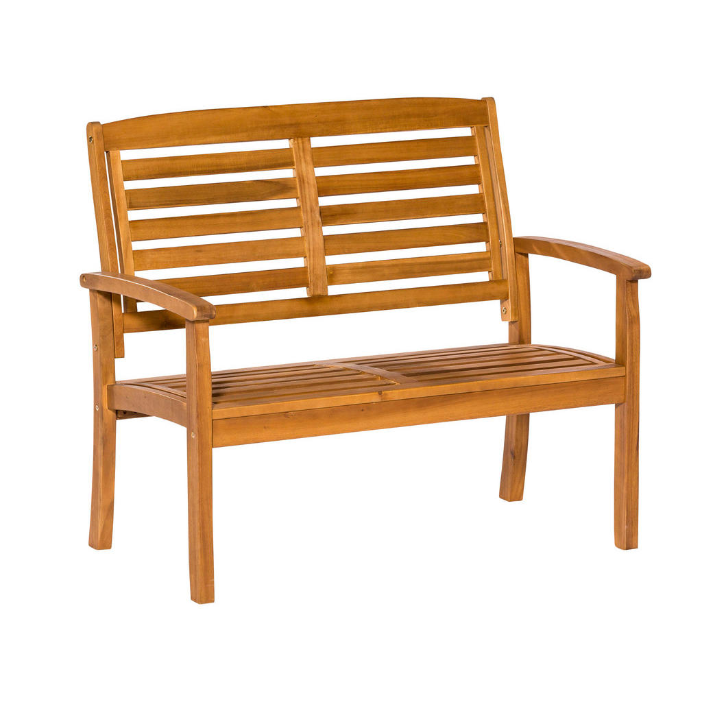 Gartenbank Echtholz 2-sitzer Paraiba Mit Rückenlehne