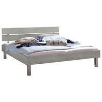 BETT in Grau  - Grau, Design, Holzwerkstoff/Metall (100/200cm) - Hasena