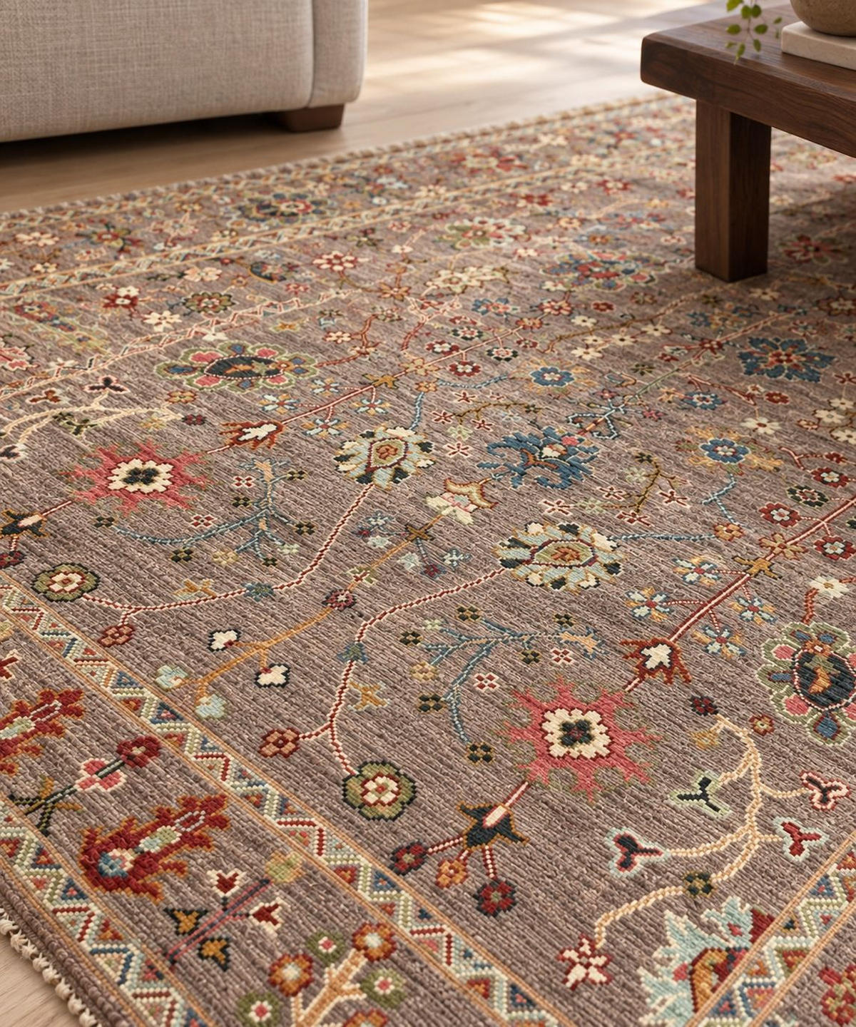 ORIJENTALNI TEPIH  višebojna, bež     - višebojna/bež, Dizajnerski, tekstil/prirodni materijali (180/245cm)