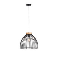 SVJETILJKA VISEĆA  - crna, Trend, drvo/metal (40/40/120cm)