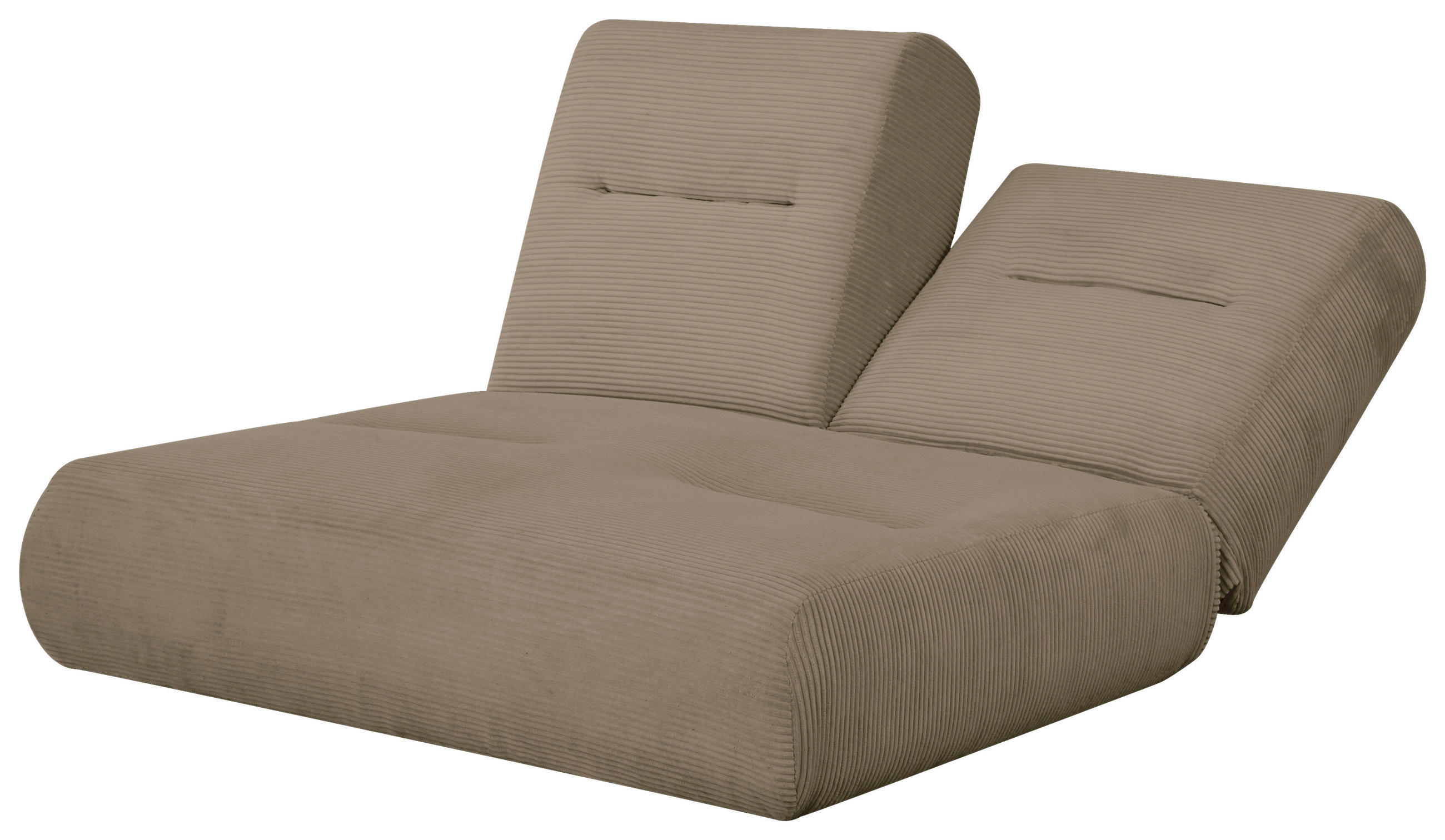 SCHLAFSOFA Cord Braun  - Braun, Design, Textil (159/88/160cm) - Livetastic
