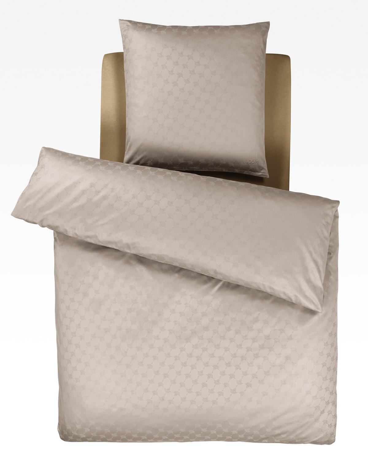 BETTWÄSCHE Jacquard 155/220 cm  - Sandfarben, Basics, Textil (155/220cm) - Joop!