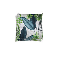 ZIERKISSENSET 2-teilig 48/48 cm  - Blau/Hellgrau, Basics, Textil (48/48cm)