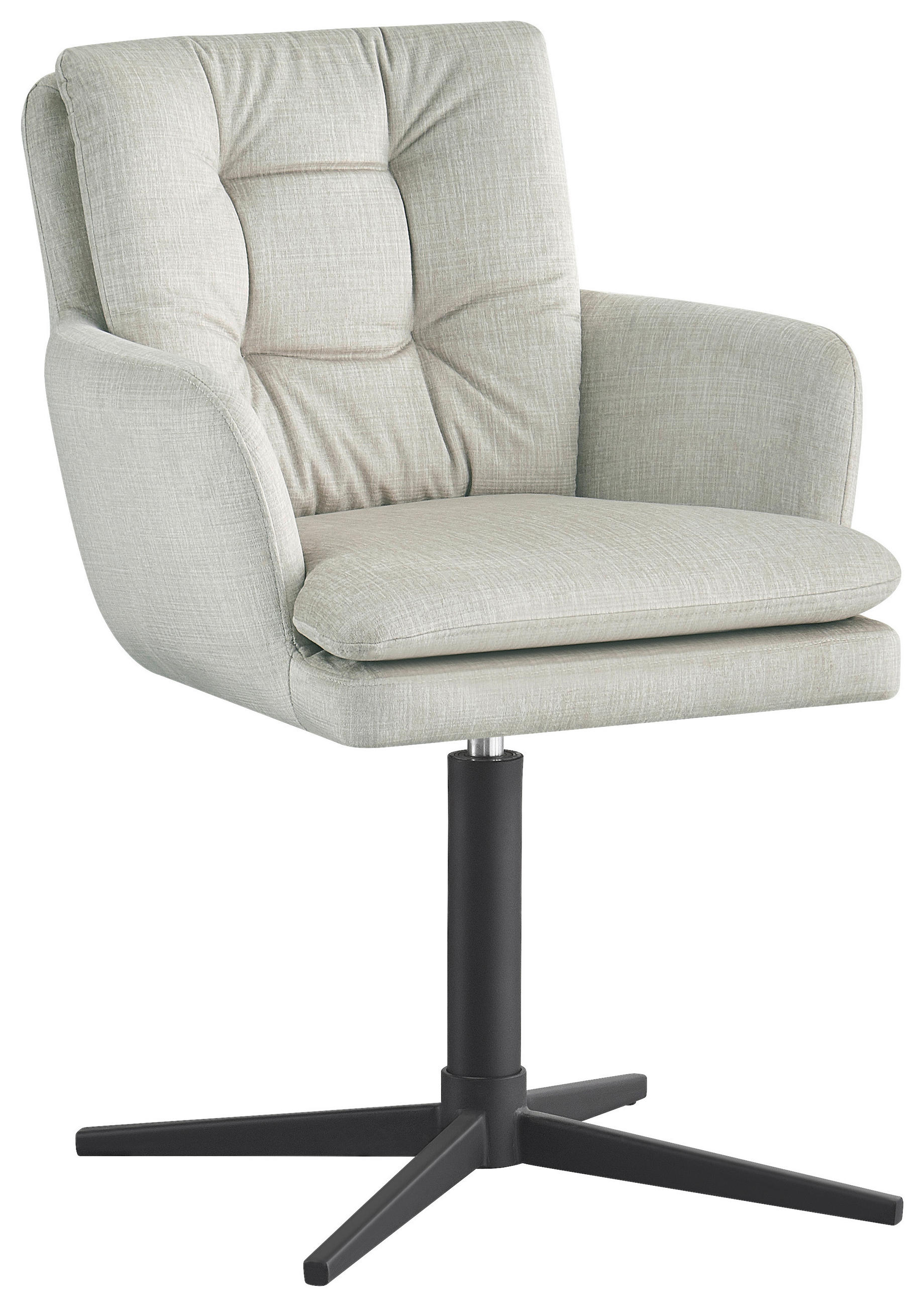 Novel ŽIDLE S PODRUČKAMI, železo, tkaná látka, černá, béžová