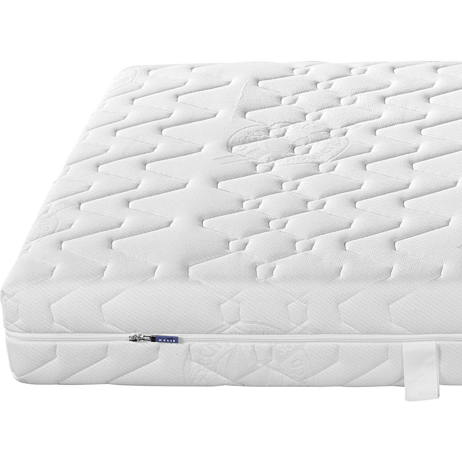TASCHENFEDERKERNMATRATZE POLAR H2 140/200 cm Höhe ca. 22 cm  - Weiß, Basics, Textil (140/200cm) - MALIE