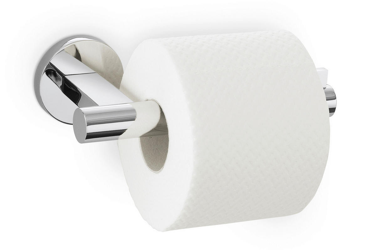 TOILETTENPAPIERHALTER - Edelstahlfarben, Basics, Metall (17.5/6/9.1cm) - Zack