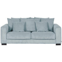 2,5-SITZER Cord Mintgrün  - Schwarz/Mintgrün, KONVENTIONELL, Holz/Textil (203/83/126cm) - Hom`in