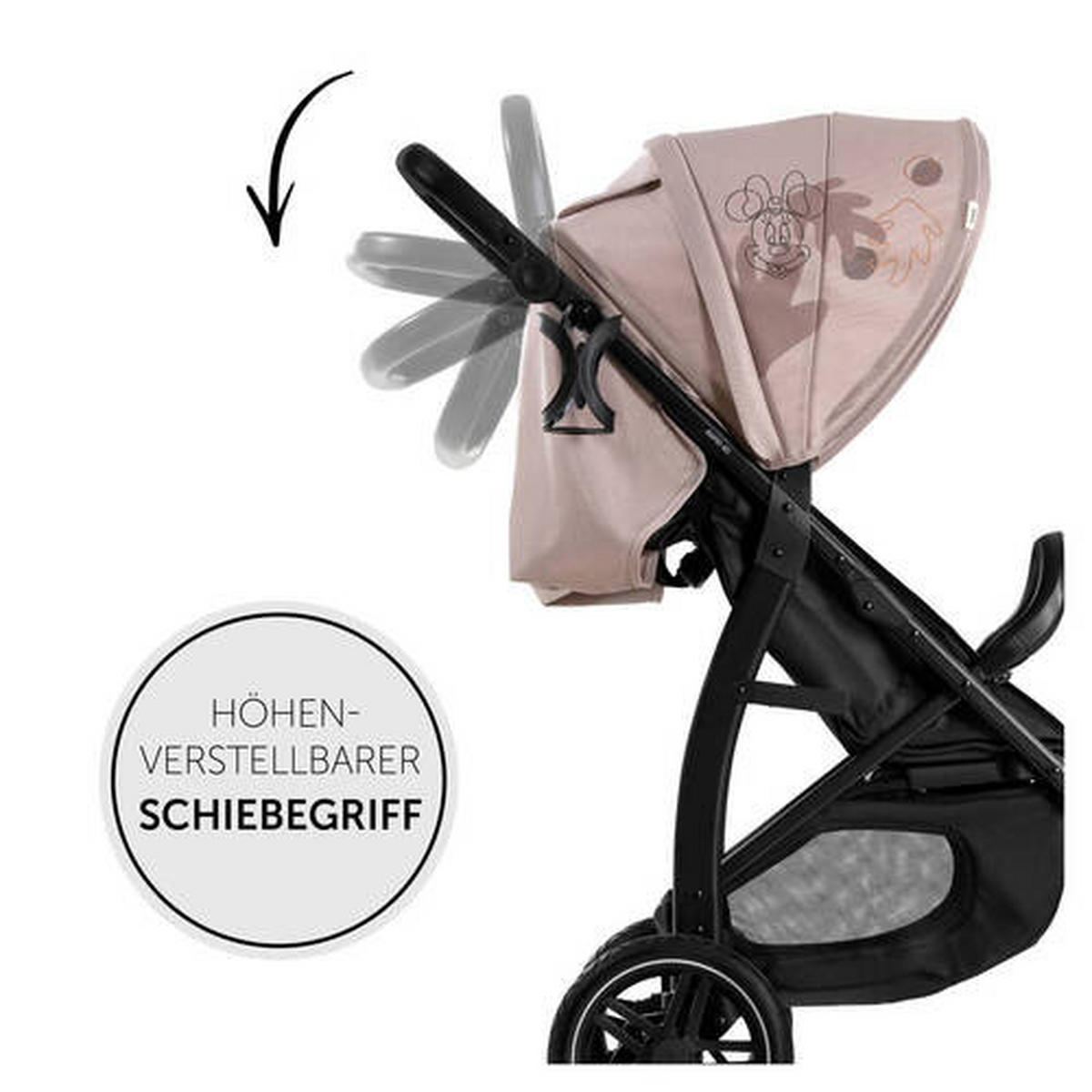 BUGGY MINNIE MOUSE  - Hellrosa/Schwarz, Basics (92cm) - Hauck