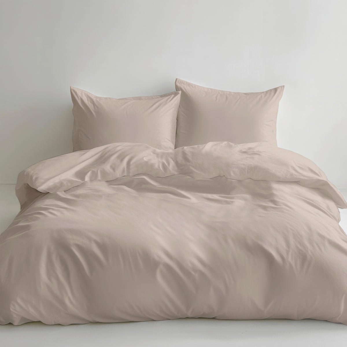 BETTWÄSCHE 3-teilig Satin 200/200 cm  - Beige, Design, Textil (200/200cm) - Florella