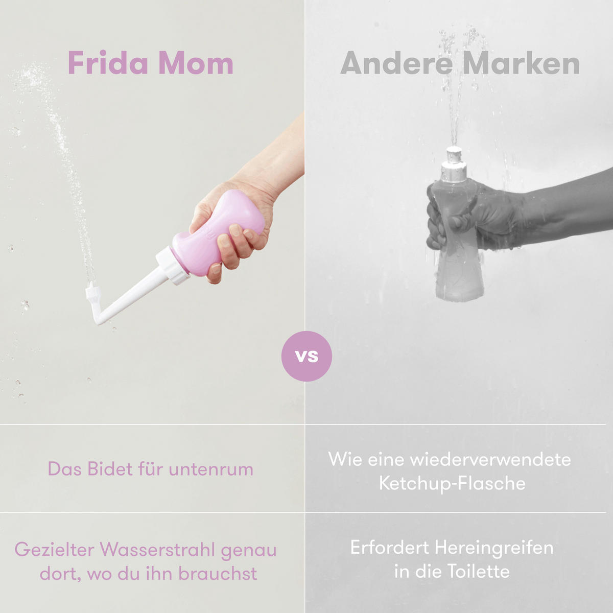 WOCHENBETT-INTIMPFLEGE - Violett, Basics, Kunststoff (7,6/18,5/7,6cm) - frida