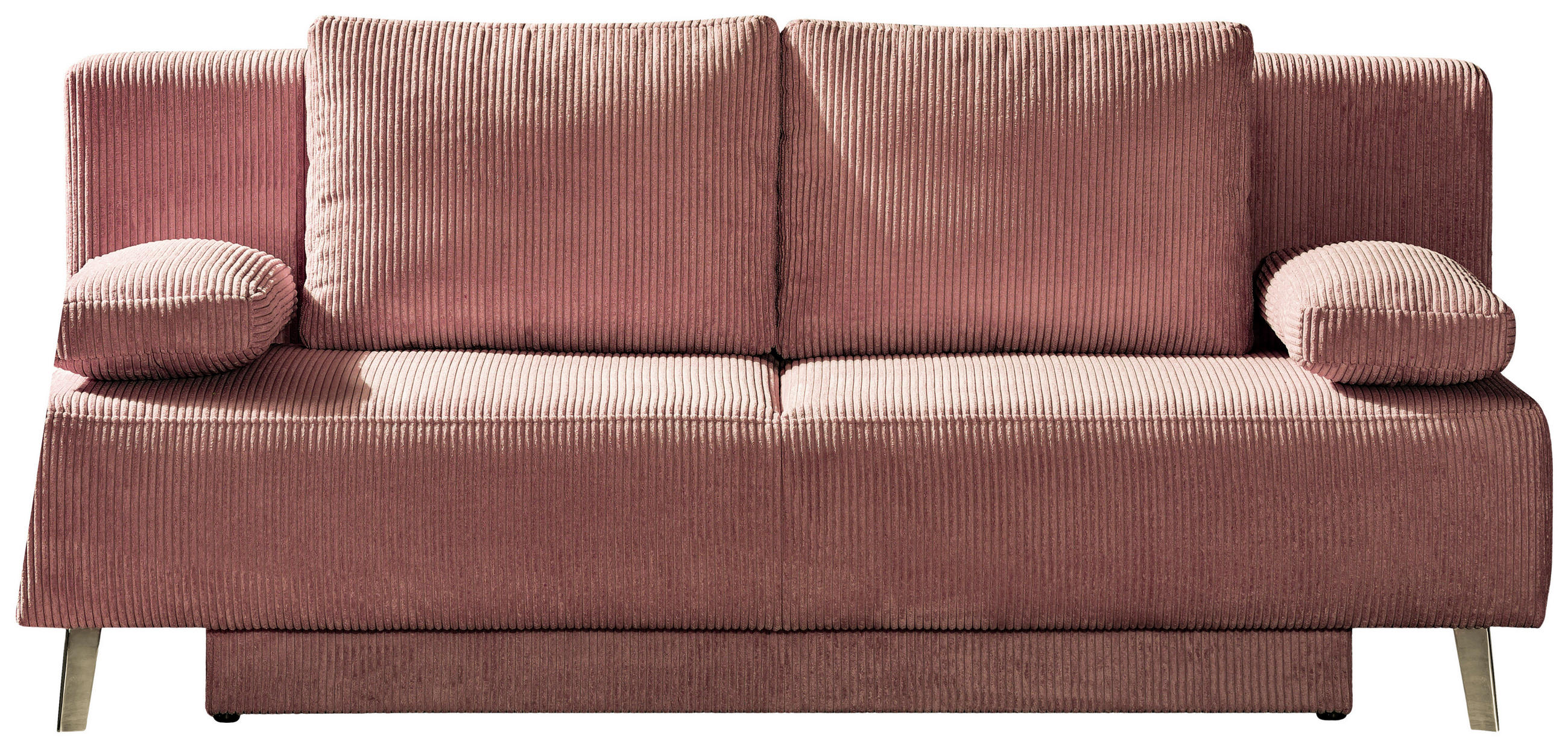 SCHLAFSOFA Cord Rosa  - Rosa, MODERN, Textil/Metall (193/85/88cm) - Novel