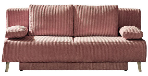 SCHLAFSOFA Cord Rosa  - Rosa, MODERN, Textil/Metall (193/85/88cm) - Novel