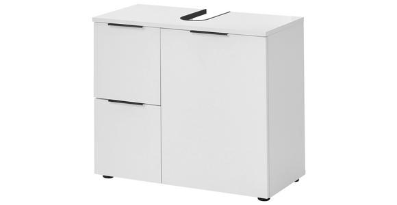 WASCHBECKENUNTERSCHRANK 70/60/35 cm - Schwarz/Weiß, KONVENTIONELL, Holzwerkstoff/Kunststoff (70/60/35cm) - Xora
