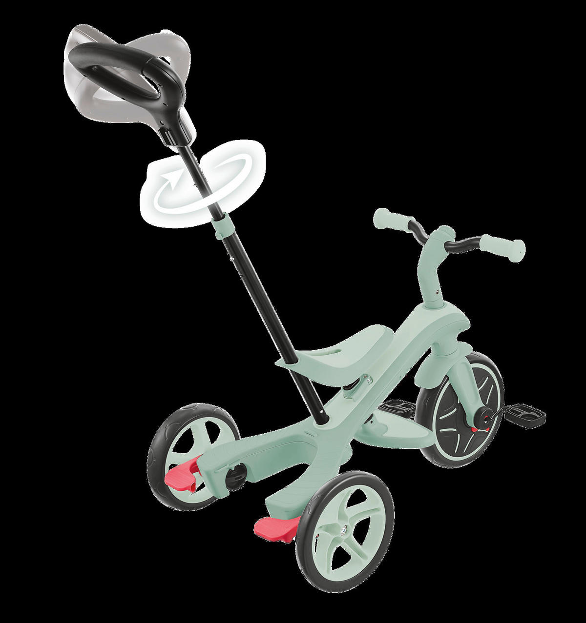 DREIRAD EXPLORER TRIKE 4in1 ECO  - Salbeigrün, Basics, Kunststoff (95/47/97,5cm) - GLOBBER