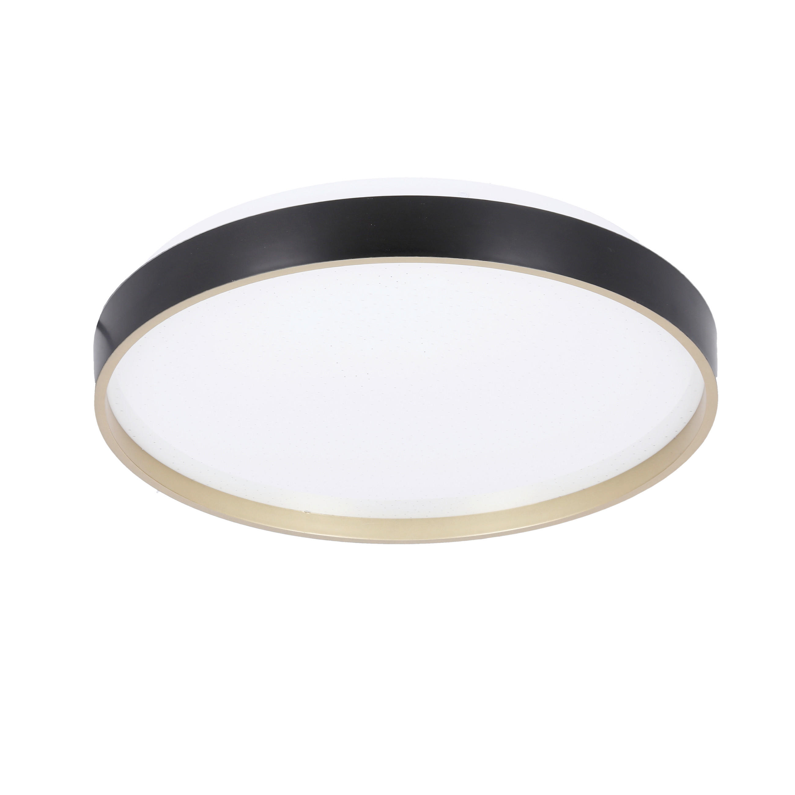 LED-DECKENLEUCHTE 33/33/6 cm   - Goldfarben/Schwarz, KONVENTIONELL, Kunststoff/Metall (33/33/6cm)