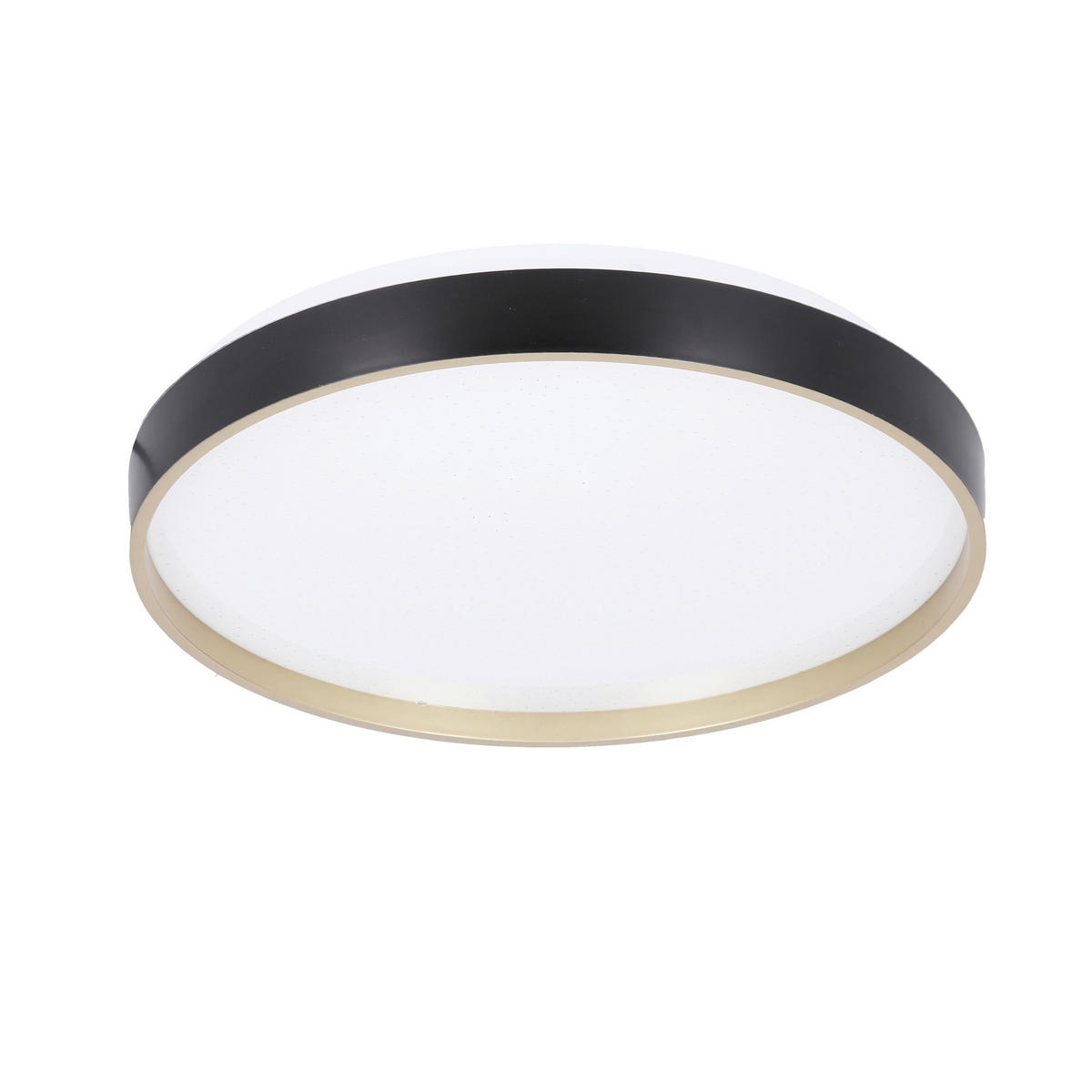 LED-DECKENLEUCHTE Florida 33/33/6 cm  - Goldfarben/Schwarz, KONVENTIONELL, Kunststoff/Metall (33/33/6cm)