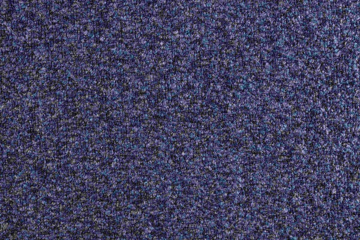 ECKSOFA  in Chenille Blau  190/340 cm  - Blau/Schwarz, Design, Kunststoff/Textil (190/340cm) - Belluti