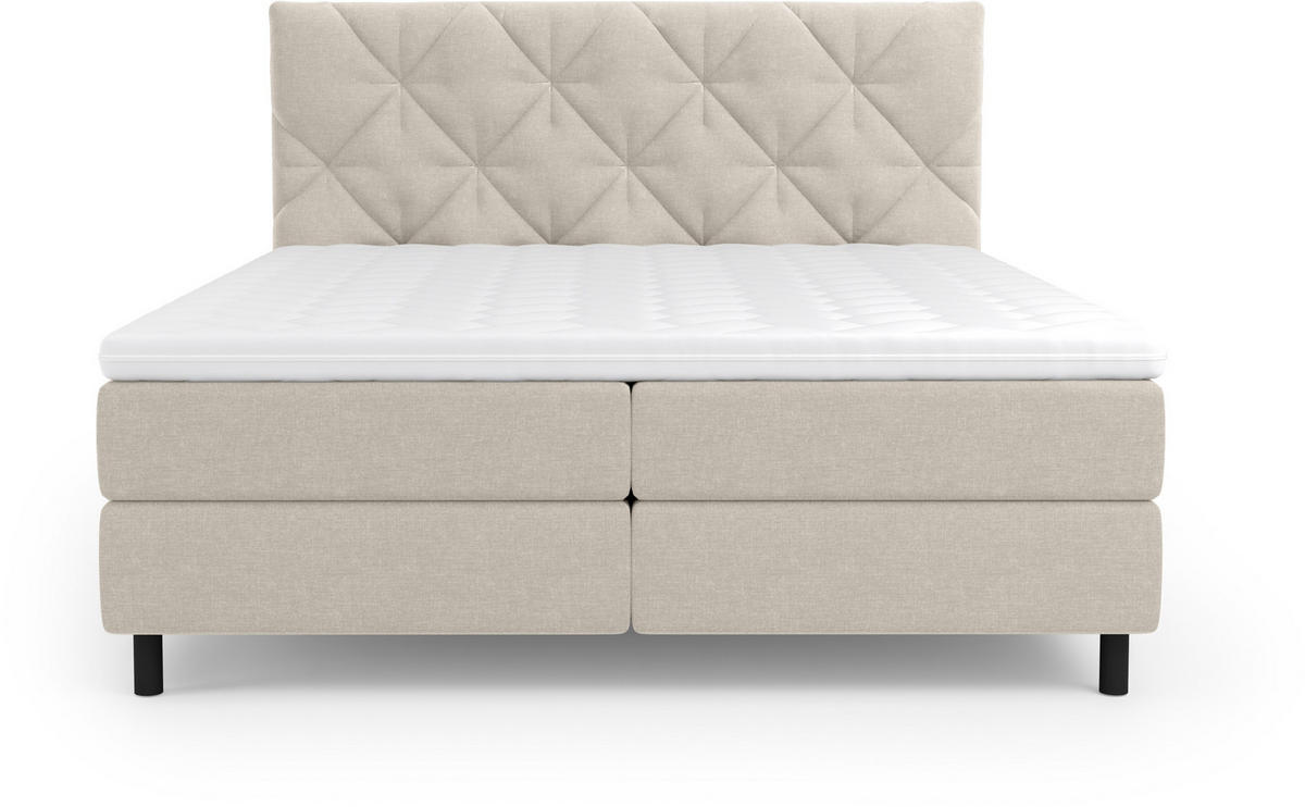BOXBETT 140/200 cm  in Naturfarben  - Schwarz/Naturfarben, Design, Holz/Holzwerkstoff (140/200cm) - Esposa
