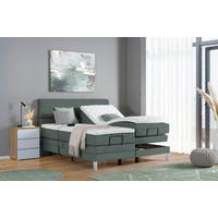 BOXSPRINGBETT 180/200 cm  in Grün  - Chromfarben/Grün, Konventionell, Kunststoff/Textil (180/200cm) - Voleo