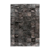 FLACHWEBETEPPICH 200/290 cm Schwarz  - Schwarz, Basics, Leder/Textil (200/290cm) - Novel