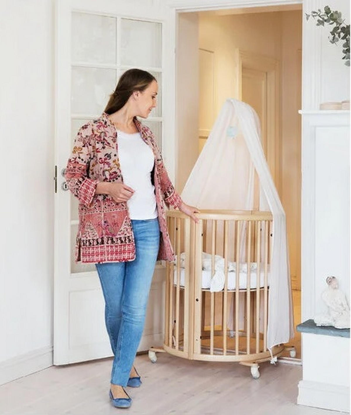 SCHLEIERSTANGE SLEEPI V3  61,5/4,5/0,4 cm  - Dunkelgrau, Basics, Holz (61,5/4,5/0,4cm) - Stokke