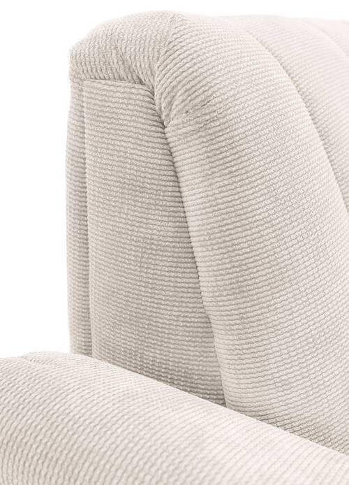 SITZBANK in Textil Beige  - Beige/Schwarz, Design, Textil/Metall (195/89/75cm) - Novel