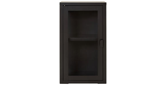 HÄNGEVITRINE in Schwarz - Schwarz, Design, Glas/Metall (32/57/18cm) - Xora
