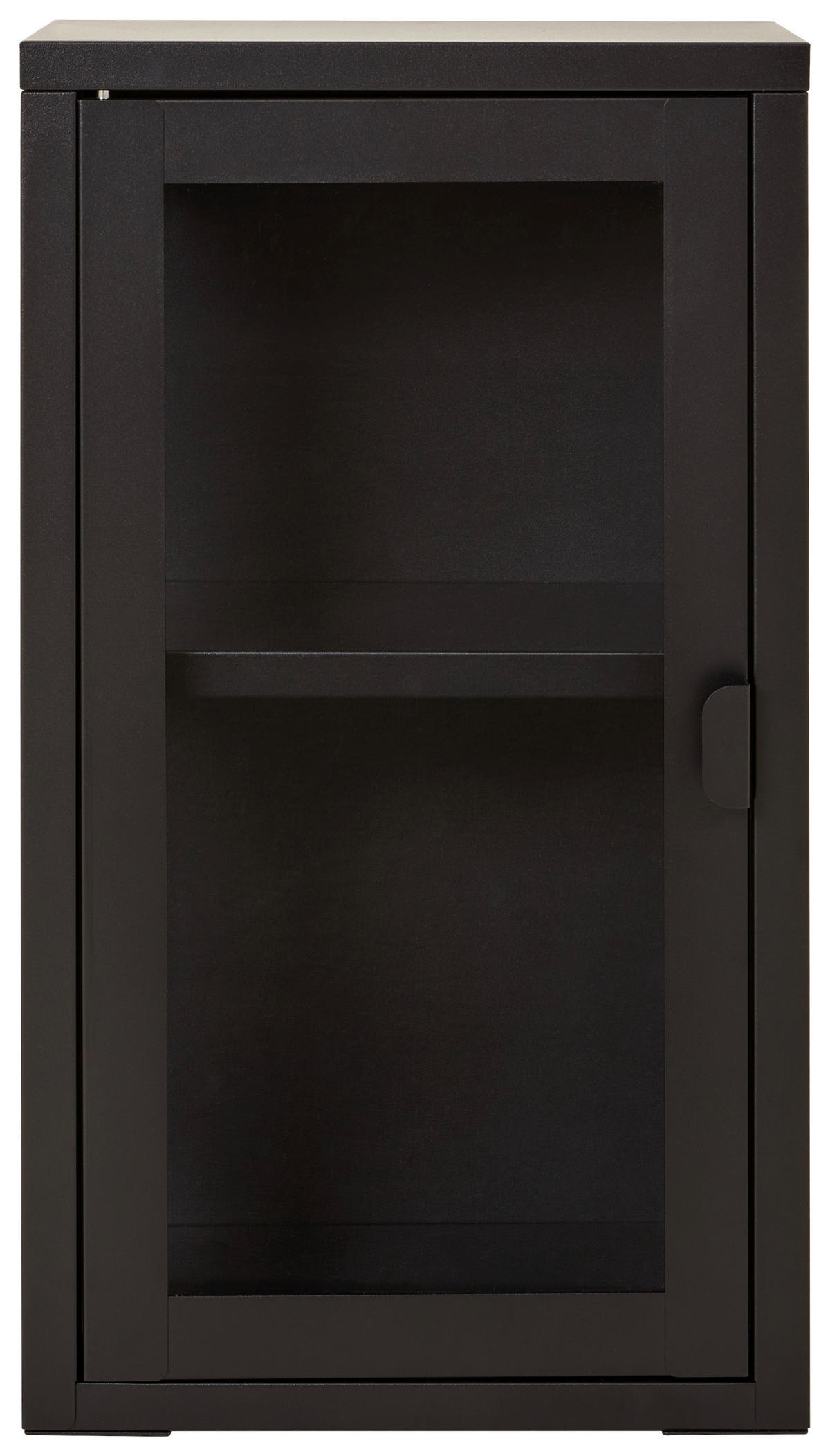 HÄNGEVITRINE in Schwarz  - Schwarz, Design, Glas/Metall (32/57/18cm) - Xora