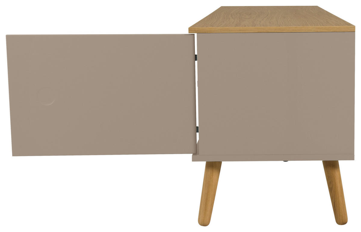 TV-ELEMENT - Taupe/Eichefarben, Design, Holz/Holzwerkstoff (192/54/43cm)